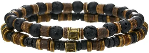 Vista 23 de Gothic Bracelet Adjustable Punk Braided Multilayer Grunge Set Beaded Bracelets Emo Metal Cuff Wrap Bracelets Stackable Meaningful Gift