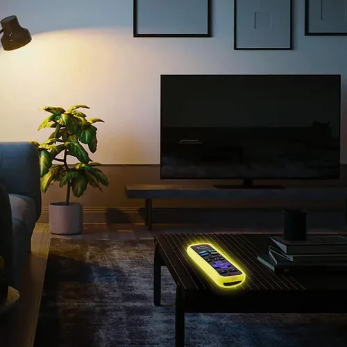 Vista 4 de Wevove - Juego de 3 fundas para control remoto Roku, compatible con TCL Roku Smart TV Steaming Remote, controlador protector de silicona, funda