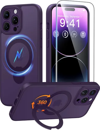 Vista 50 de FNTCASE Funda para Samsung Galaxy Z Fold 7 para Magsafe Negro