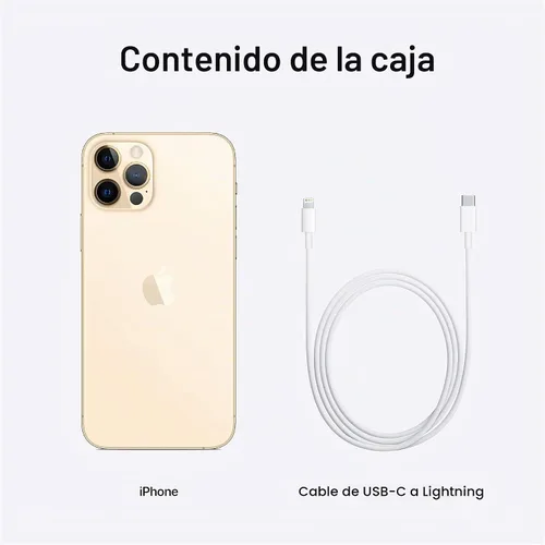 Vista 4 de Apple iPhone 12 Pro (128GB, oro) [bloqueado] + suscripción a empresa de telefonía Dorado