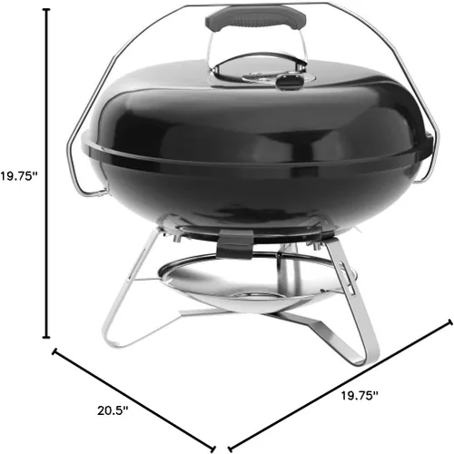 Vista 3 de Weber Jumbo Joe - Parrilla de carbón (18 pulgadas), color negro