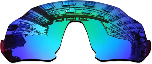 Vista 21 de Lenses Replacement for Oakley Flight Jacket OO9401 Sunglass - Confirm Fit Scratch Resistant Abrigo de espejo negro polarizado