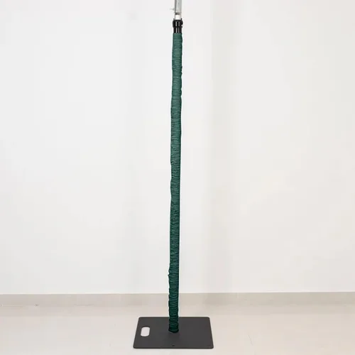 Vista 8 de Efavormart - Cubierta vertical para poste de elastano, 20 pies, color negro, tela elástica para colgar candelabros de aluminio curvado, tubería