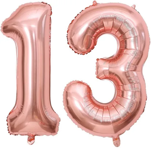 Vista 13 de Globos gigantes de número 10 de 40 pulgadas en oro rosa, 10 globos de oro rosa para cumpleaños, globos de 10 para décimo cumpleaños, aniversario