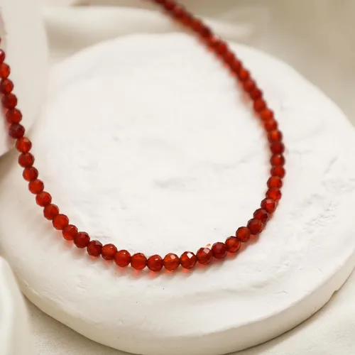 Vista 63 de Gempires - Collar de cuentas de piedras naturales hechas a mano, joyería de cristal hipoalergénica de 20 pulgadas, chapado en oro, joyería de moda