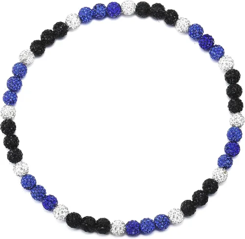Vista 27 de Collar de Cadena de Béisbol con Perlas para Hombres, Regalos de Collar de Béisbol de la Colección Bling Ice para Niños, Collar de Accesorios