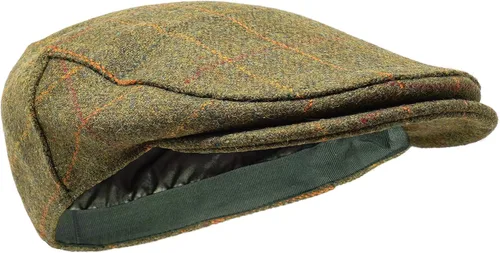 Vista 9 de Borges & Scott Gorra plana Woodsman - Totalmente impermeable - Yorkshire Tweed - Exterior 100% lana Autumn Leaf