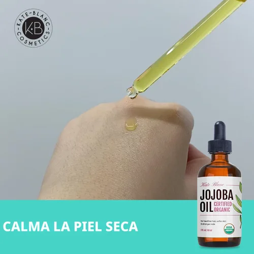 Vista 6 de Aceite de Jojoba, certificado Orgánico USDA, 100% Puro, prensado en frío, sin refinar. Revitaliza el cabello y le da a la piel una apariencia