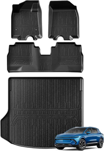 Vista 9 de BestEvMod Alfombrillas para Ioniq5 para todo tipo de clima, XPE, antialtas temperaturas, sin olor, primera y segunda fila, compatibles con Hyundai