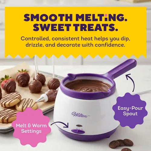 Vista 2 de Wilton Candy Melts Olla para Derretir, Perfecta para Fresas y Cakepops, Capacidad de 2.5 Tazas, el Empaque Puede Variar 2.5-Cup Electric Melting