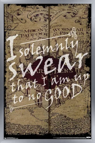 Vista 8 de Trends International Harry Potter - The Marauder's Map - I Solemnly Swear Wall Poster, 14.725" x 22.375", Premium Unframed Version Versión premium