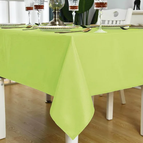 Vista 7 de Mantel Cuadrado Verde Manzana Impermeable Resistente a las Manchas Sin Arrugas Mantel de Mesa de Poliéster 210GSM Limpiable Cubierta de Mesa