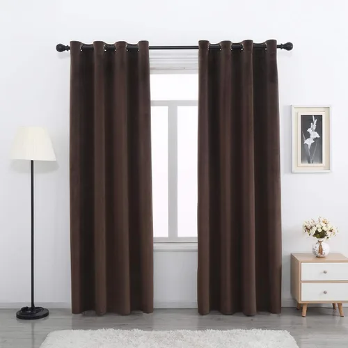 Vista 22 de SPXTEX Cortinas Opacas de Terciopelo Verde - 84 Pulgadas de Largo, Bloqueo de Luz, Parte Superior con Ojales, Aislamiento de Calor, Térmico