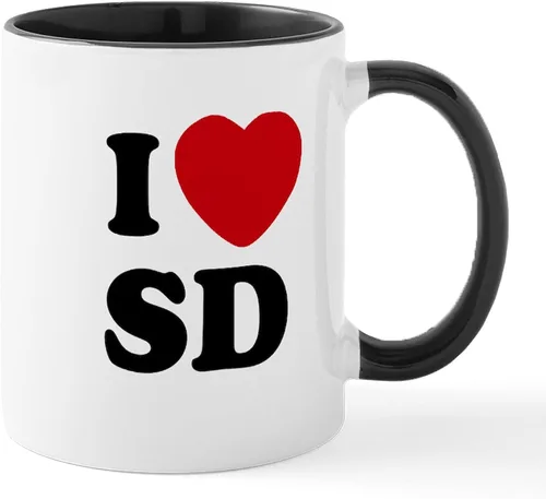 Vista 20 de CafePress I Love San Diego - Taza de café de cerámica (11.0 fl oz)