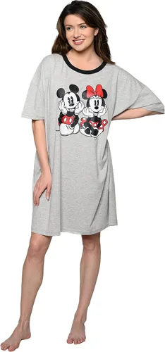 Vista 9 de Disney Camiseta de dormir para mujer, estampado de Mickey Minnie Mouse talla única y grande