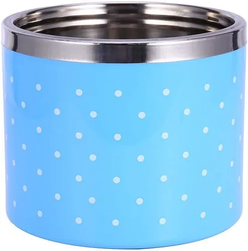 Vista 7 de Caja de almuerzo Contenedor de acero inoxidable 2 capas de aislamiento térmico Fiambrera Contenedor de comida caliente