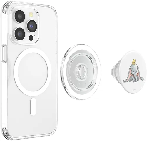 Vista 3 de Disney PopSockets PopSockets Classic Dumbo Baby Elephant PopGrip: agarre intercambiable para teléfonos y tabletas PopSockets MagSafe PopGrip