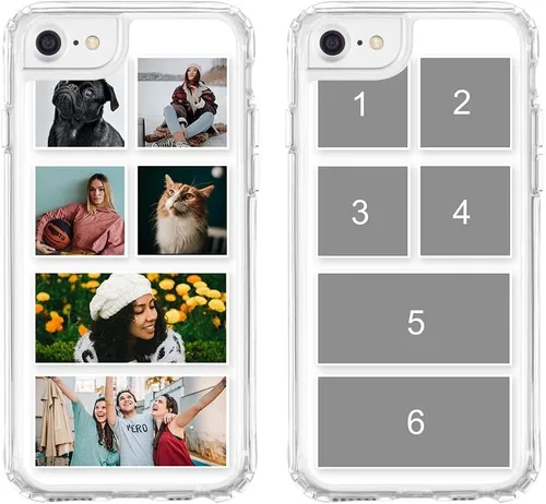 Vista 41 de Funda de teléfono personalizada para Apple iPhone 8 Plus iPhone 7 Plus, personalizada con foto, imagen, texto, imagen, diseño de imagen