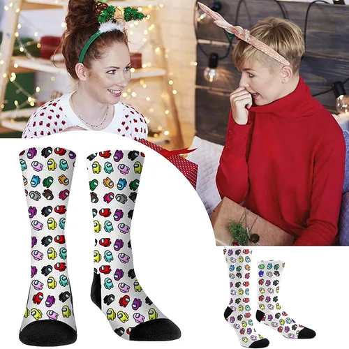 Vista 3 de Games Novelty - Calcetines de algodón cómodos para hombre y mujer