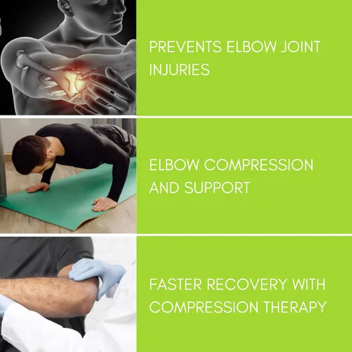 Vista 6 de ikido Manga de compresión para codo, soporte de codo, soporte instantáneo para codo de tenis, codo de golfista, tendinitis, artritis, bursitis