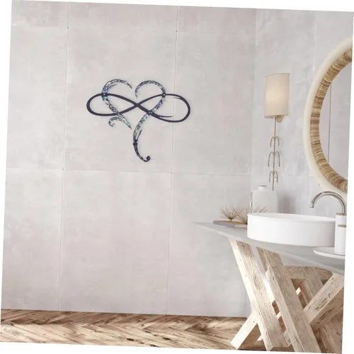 Vista 4 de ARTIBETTER Colgante de metal para colgar en la pared, diseño de corazón, arte de metal, letrero de pared de amor, escultura de corazón, decoración