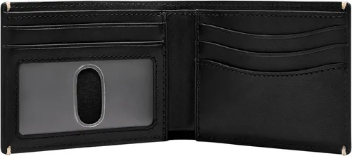 Vista 11 de Fossil Cartera Anderson de piel delgada y minimalista con bolsillo frontal plegable para hombre