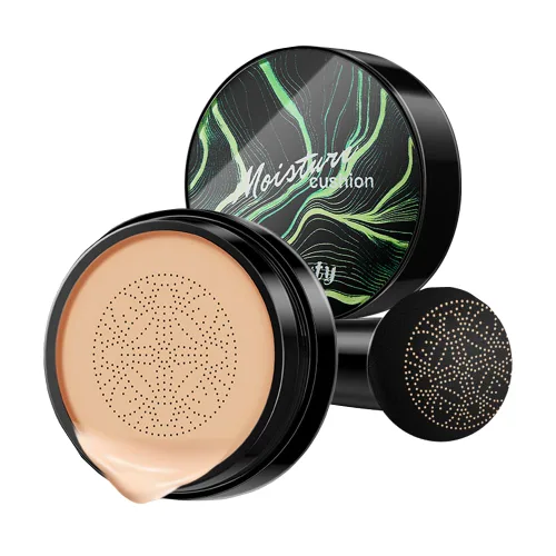 Vista 10 de Base de cojín de aire de cabeza de hongos, crema BB hidratante nude corrector mate de larga duración, Air Heads CC Cream maquillaje facial (natural)