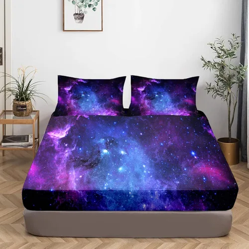 Vista 24 de MUSOLEI Sábanas Panda Sábanas ajustadas Lindas hojas de cama con conjunto de cama de animales 3D con orejas para niñas Conjunto de cama individual