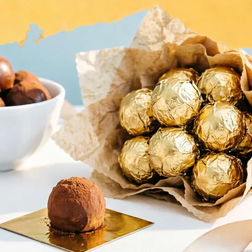 Vista 8 de Wowagoga Envoltorios de papel de aluminio para dulces, 6 x 6 pulgadas, papel de aluminio dorado, envoltorios de chocolate para dulces caseros