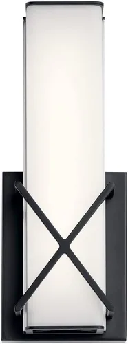 Vista 4 de Kichler 45656MBKLED Trinsic - Aplique de pared, 1 luz, 34.9 vatios, negro mate