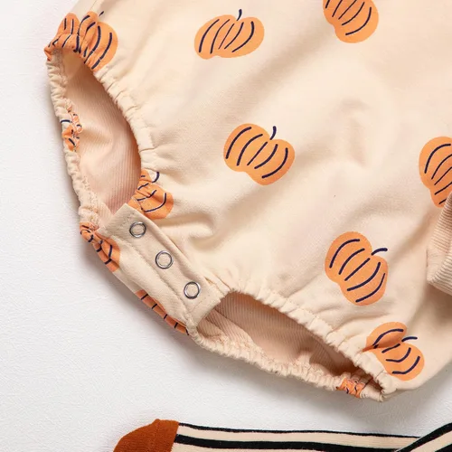 Vista 9 de Baby My First Halloween - Conjunto de ropa para niñas, conjunto de pantalones y sudadera
