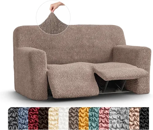 Vista 29 de PAULATO BY GA.I.CO. Funda para sillón reclinable, funda de ajuste suave, protector elástico de muebles reclinables de 1 pieza, tela hipoalergénica
