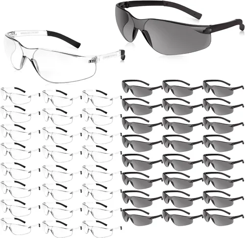 Vista 15 de Salfboy Clear Safety Glasses Bulk for Men, Ansi Z87.1 Protective Eyewear