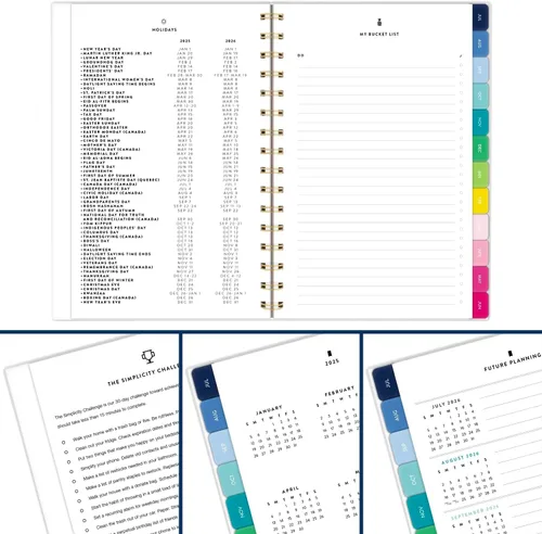 Vista 9 de AT-A-GLANCE Planificador académico 2025-2026, simplificado por Emily Ley, semanal y mensual, 5-1/2 x 8-1/2 pulgadas, pequeño, pestañas mensuales
