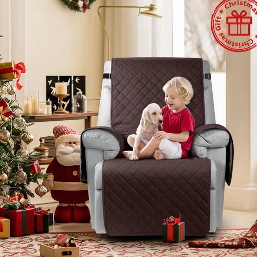 Vista 7 de KinCam Funda 100% impermeable para silla reclinable, fundas de sofá reclinable para mascotas, perros, funda de sofá reclinable, protector de muebles