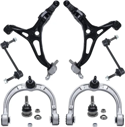 Vista 229 de Detroit Axle - Kit de brazos de control de extremo de 8 piezas para Toyota 2001-2003 Highlander 2002-2003 Camry Lexus ES300, 2 conjuntos de brazos