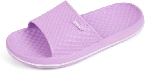 Vista 22 de FUNKYMONKEY - Sandalias de baño para mujer, sandalias para el interior del hogar, playa, antideslizantes