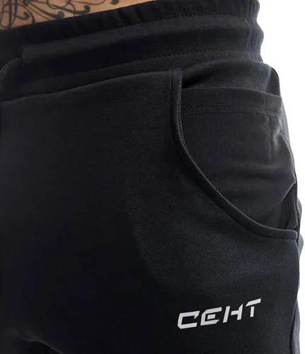 Vista 4 de Wangdo Pantalones deportivos ajustados para hombre, pantalones de entrenamiento para gimnasio, pantalones deportivos cónicos, pantalones deportivos