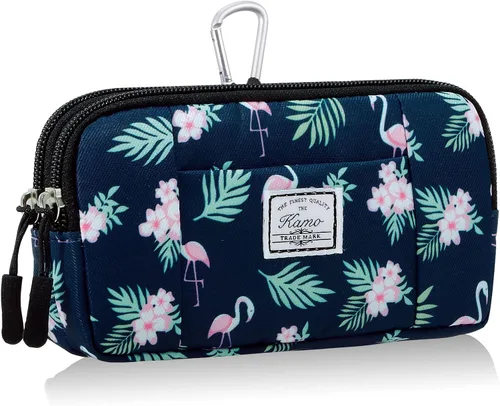 Vista 20 de KAMO Funda multiusos de lona horizontal para smartphone, funda para teléfono celular con asa para cinturón, bolsas de cinturón para mujeres, funda