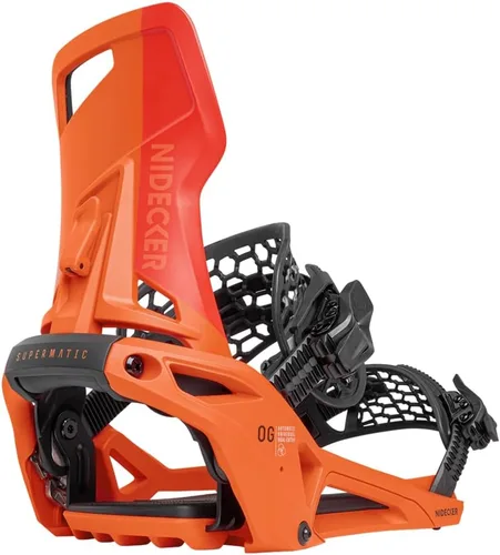 Vista 14 de Nidecker Supermatic Snowboard First Universal, Doble Entrada, Fijación Automática - Cómoda y Confiable como una Fijación Regular de Dos Correas