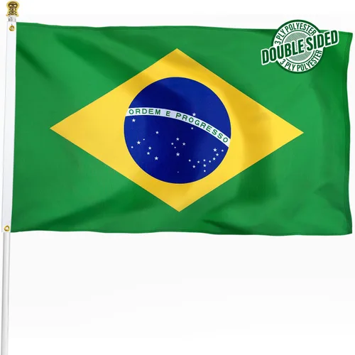 Vista 23 de Bandera de Nicaragua de 3 x 5 pies para exteriores, bandera nacional nicaragüense, bandera nacional nicaragüense, doble cara de 3 capas de poliéster