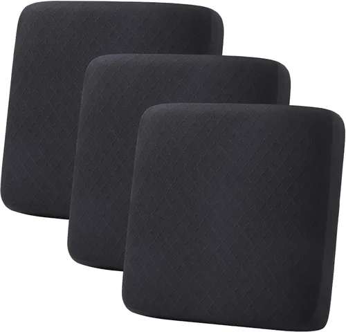 Vista 20 de hyha Fundas de cojín para sofá al aire libre, fundas lavables para sofá seccional, jaspe de diamante, funda elástica para cojín de asiento de sofá
