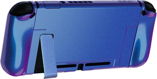 Vista 8 de PlayVital Funda de agarre brillante mejorada para Nintendo Switch, funda protectora ergonómica para Nintendo Switch, carcasa rígida separable