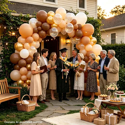 Vista 3 de Brown Party Balloons,98 PCS Various sizes Boho Neutral Balloon