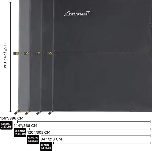 Vista 2 de Clostnature Waterproof Camping Tarp for Tent, Ultralight Hammock Rain Fly