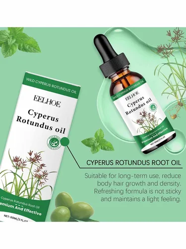 Vista 3 de Generic Aceite de Cyperus Rotundus, aceite de depilación natural para todo tipo de piel, 2.0 fl oz (1)