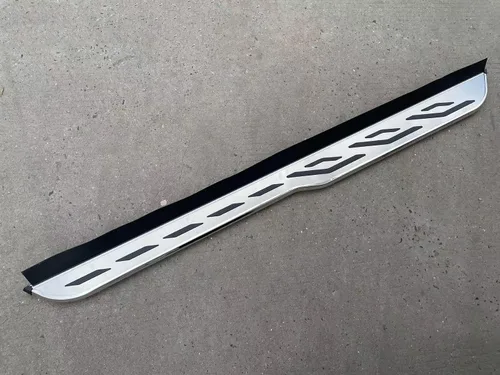 Vista 7 de 2 barras de estribo laterales de aluminio plateado con doble cabina (con soportes) para Volvo XC40 2018-2023