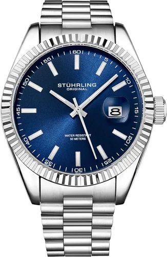Vista 8 de Stuhrling Original Symphony Regent Coronet Reloj de pulsera de acero inoxidable para hombre