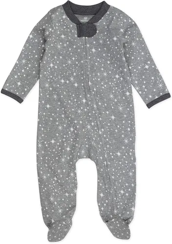 Vista 14 de HonestBaby Baby-Boys Classics Sleep & Play Footed One-piece Pajama Sleeper 100% Organic Cotton Raya Negrita Rojo Blanco Blu