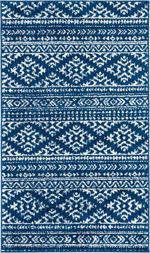 Vista 35 de SAFAVIEH Tapete decorativo de la colección Tulum de 2 x 3 pies, color negro y marfil, diseño tribal bohemio marroquí, no desprende pelo y es